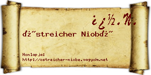Östreicher Niobé névjegykártya
